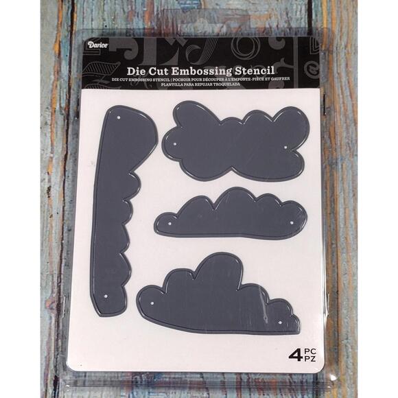 Darice Other - Darice Die Cut Embossing Stencil Set - 4‎ Pieces